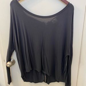 Zara zip up blouse